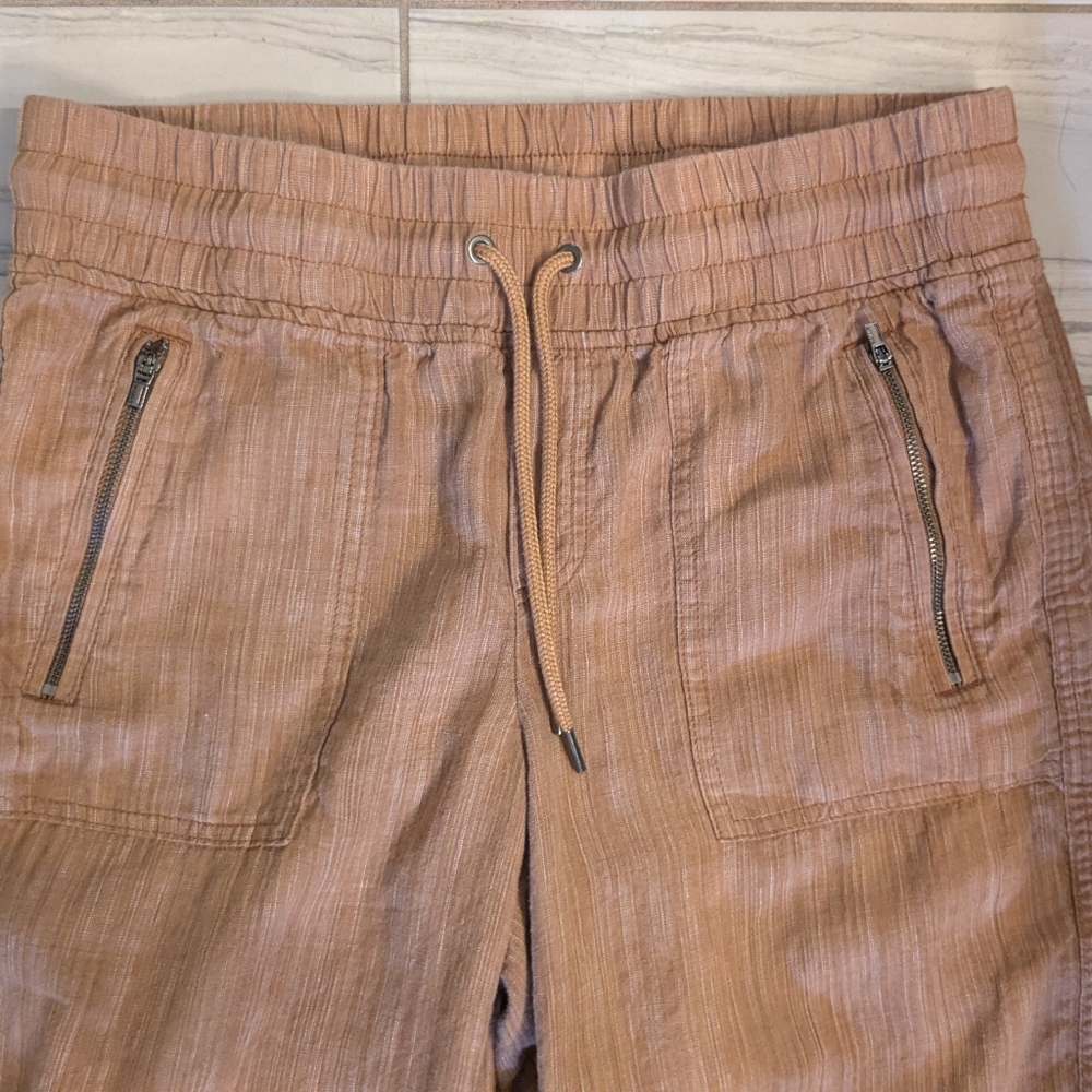 Athleta Cabo Linen Texture Pant Sz 8
